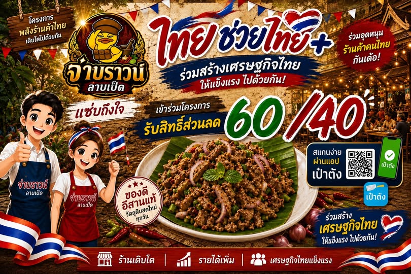 ตำนานร้านอาหารอีสานเปิดนานกว่า 30 ปี